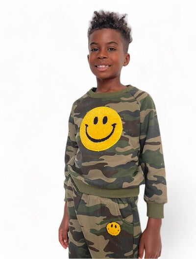 Lola & The Boys Sets Camo Emoji Smiley Track Set