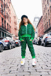 Lola + The Boys Sets Emerald Sparkle Sequin Set