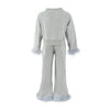 exclude-new-arriv Sets 2 Grey Feather Athletic Set