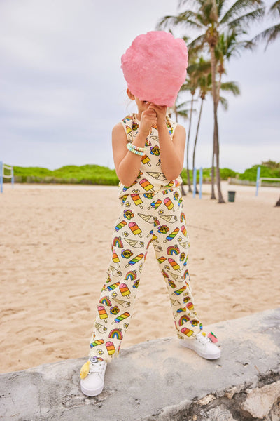 Lola + The Boys Sets Ice Cream Ruffle Tank Set