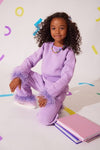 exclude-new-arriv Sets Lavender Feather Athletic Set