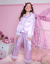 exclude-new-arriv Sets Lavender Feather Silky Set