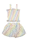 Lola + The Boys Sets Rainbow Hearts Tank Shorts Set