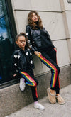 Lola + The Boys Sets Sequin Rainbow Hoodie Track Set