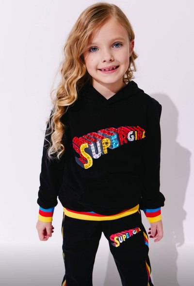 Lola + The Boys Sets Supergirl™ Rainbow Stripe Set