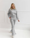 exclude-new-arriv Sets Women's Grey Feather Athletic Set