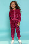 Lola + The Boys Sets Women's Hot Pink Magic Sequin Set