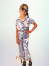 Lola + The Boys Sets Small Women's Lavender Unicorn Magic Silk Set