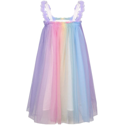 Lola + The Boys Sherbet Rainbow Tulle Dress