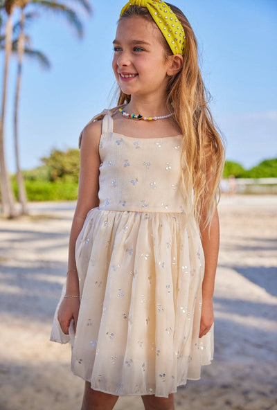 Lola + The Boys Shimmer Cherry Party Dress