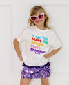 Lola + The Boys Shimmer Rainbow Gem Crystal T-shirt