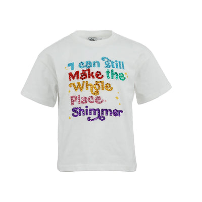 Lola + The Boys 2 Shimmer Rainbow Gem Crystal T-shirt