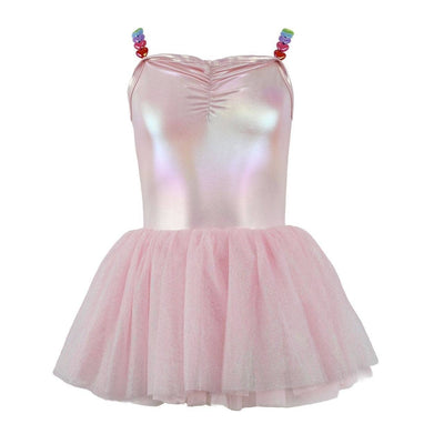 Lola + The Boys Pink / 2 Shiny Hologram Tulle Dress