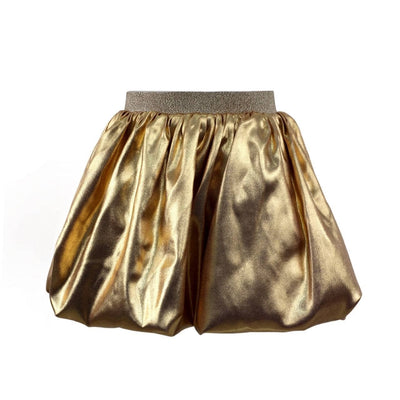 Lola + The Boys Shiny Metallic Mini Skirt