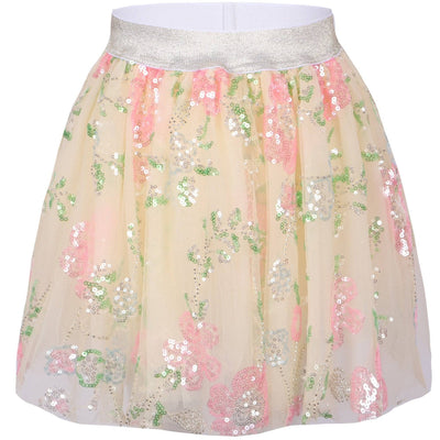 Lola + The Boys Skirts Beaded Floral Tutu Skirt