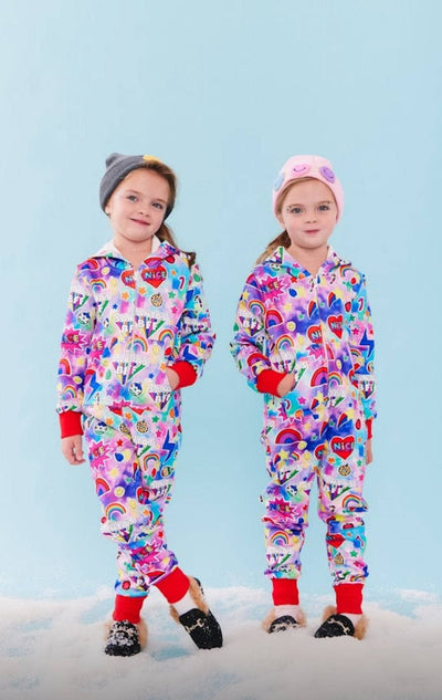 Lola + The Boys Sleepwear Santa’s BFF Holiday Onesie