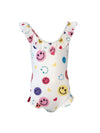 Lola + The Boys Smiley Ruffle Swimsuit