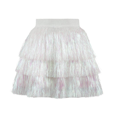 Lola + The Boys 2 Snow Shimmer Tinsel Party Skirt