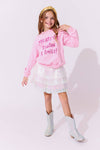 Lola + The Boys Snow Shimmer Tinsel Party Skirt