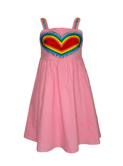 Lola + The Boys Sparkle Heart Sundress