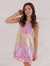 lola-spring Sparkle Ombre Rainbow Dress