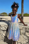 lola-spring Sparkle Ombre Rainbow Dress