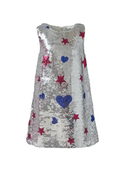 Lola + The Boys Stars and Hearts Sequin Dress