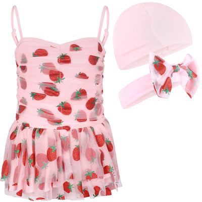 Lola + The Boys Strawberry Shortcake Tulle Swimsuit