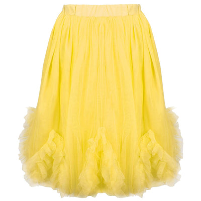 Lola + The Boys Sunny Tulle  Ruffle Midi Skirt