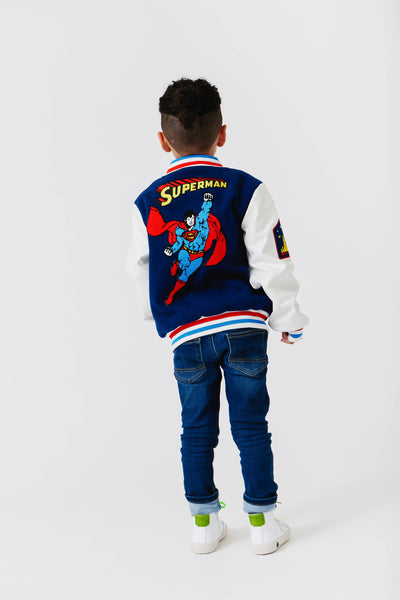 Lola + The Boys Superman Boys Bomber Jacket