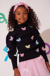 lola-wicked Sweaters & Sweatshirts Butterfly Turtleneck Sweater