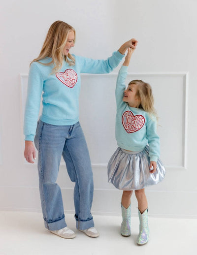 exclude-new-arriv Sweaters & Sweatshirts Chicago Sparkle Heart Sweatshirt