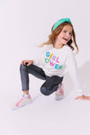 exclude-new-arriv Sweaters & Sweatshirts Crystal Girl Power Sweatshirt