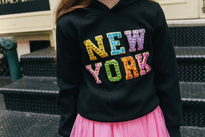 Lola + The Boys Sweaters & Sweatshirts Crystal New York Hoodie