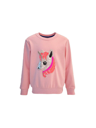 exclude-archive Sweaters & Sweatshirts Fancy Unicorn Pink Sweatshirt