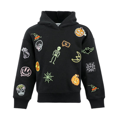 Lola + The Boys Sweaters & Sweatshirts Glow Patched Halloween Hoodie