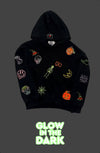 Lola + The Boys Sweaters & Sweatshirts 2 Glow Patched Halloween Hoodie