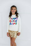 exclude-new-arriv Sweaters & Sweatshirts Happy Everything Tinsel Sweater