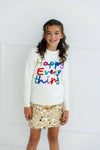 exclude-new-arriv Sweaters & Sweatshirts Happy Everything Tinsel Sweater