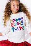 exclude-new-arriv Sweaters & Sweatshirts Happy Everything Tinsel Sweater