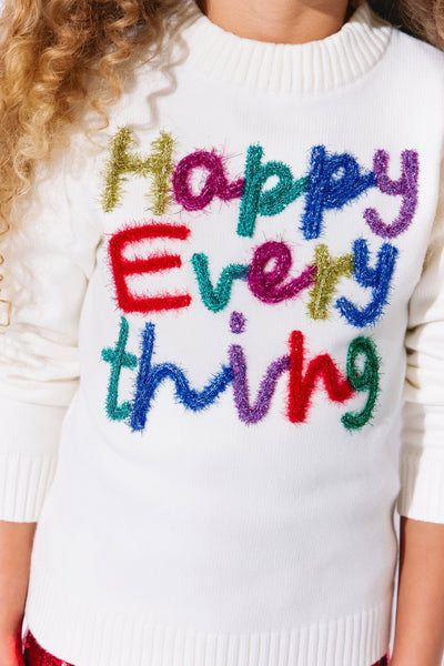 exclude-new-arriv Sweaters & Sweatshirts Happy Everything Tinsel Sweater