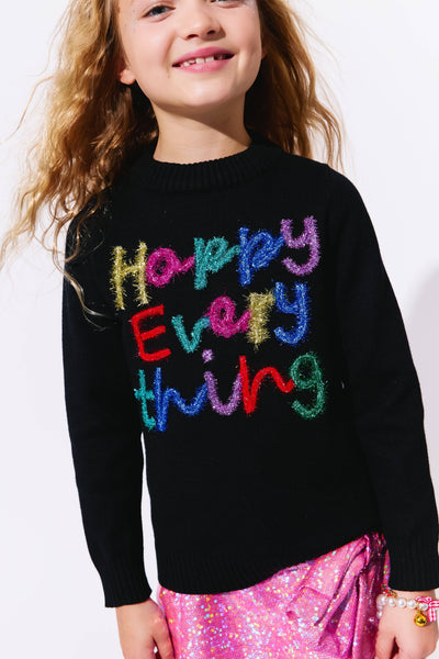 exclude-new-arriv Sweaters & Sweatshirts Happy Everything Tinsel Sweater