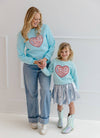 exclude-new-arriv Sweaters & Sweatshirts Women's Chicago Sparkle Heart Sweatshirt