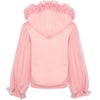 Lola & The Boys sweatshirt Watermelon Tulle Sequin Hoodie