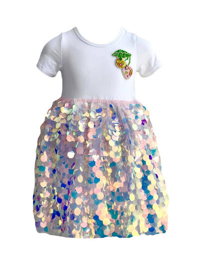 Lola + The Boys Sweet Cherry Sparkle Dress