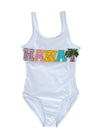 Lola + The Boys Swimwear Beads HAWAII Swimsuit