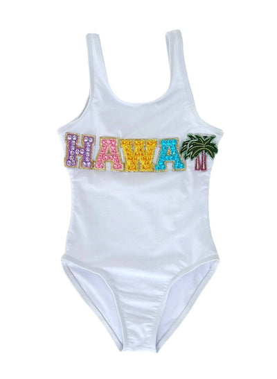 Lola + The Boys Swimwear Beads HAWAII Swimsuit