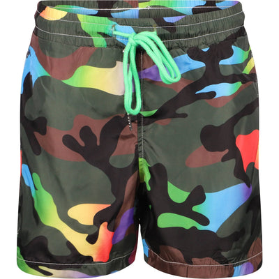 Lola + The Boys Swimwear Cool Camo Swim Shorts