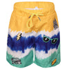 Lola + The Boys Swimwear Cool Patch Tie Dye Swim Shorts