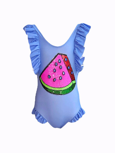 Lola + The Boys Swimwear Crystal Watermelon Swimsuit